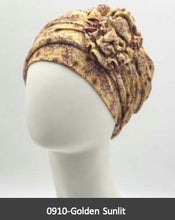 Load image into Gallery viewer, Lotus Printed Turban 1008 by Christine