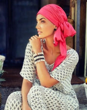 Load image into Gallery viewer, Sapphire Boho Turban Set 3009 by Christine