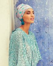 Load image into Gallery viewer, Sapphire Boho Printed Turban Set 3022 by Christine