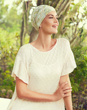 Load image into Gallery viewer, Shakti Printed Linen Turban 1417 by Christine