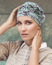 Load image into Gallery viewer, Azure Printed Turban 1191 by Christine