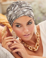 Sapphire Boho Printed Turban 3026 by Christine