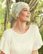 Load image into Gallery viewer, Shakti Printed Linen Turban 1417 by Christine